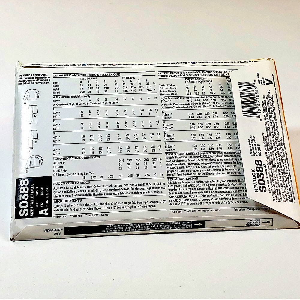 Uncut Simplicity New Look Sewing Patterns - Picture 3 of 6